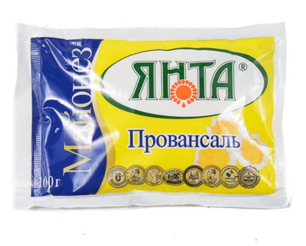 Майонез ЯНТА Провансаль 100г пак / интернет-магазин напитков Лоза в Улан-Удэ