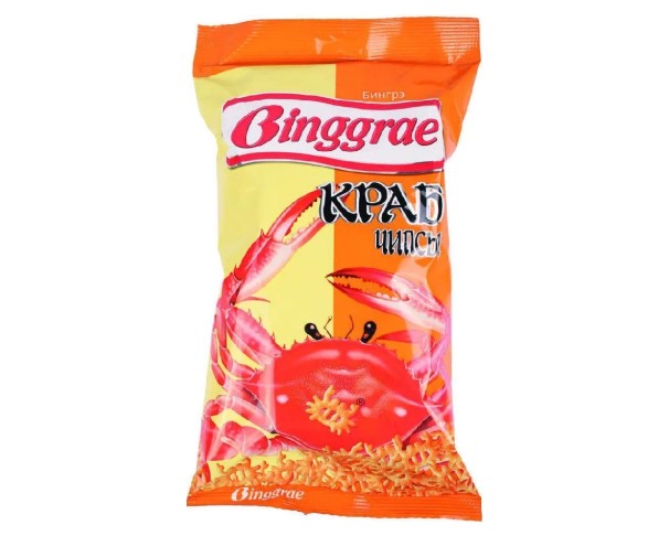 Чипсы BINGGRAE Краб 50 г / интернет-магазин напитков Лоза в Улан-Удэ