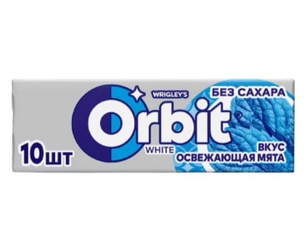 Жев резинка ОРБИТ Освежающая мята 13,6г / интернет-магазин напитков Лоза в Улан-Удэ