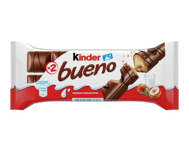 Батончик КИНДЕР Буэно с молочно-ореховой начинкой 43 г / интернет-магазин напитков Лоза в Улан-Удэ