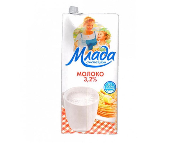 Молоко МЛАДА 3,2% 1л / интернет-магазин напитков Лоза в Улан-Удэ