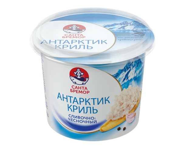 Паста САНТА БРЕМОР Антарктик-криль сливочно-чесночная 150г / интернет-магазин напитков Лоза в Улан-Удэ