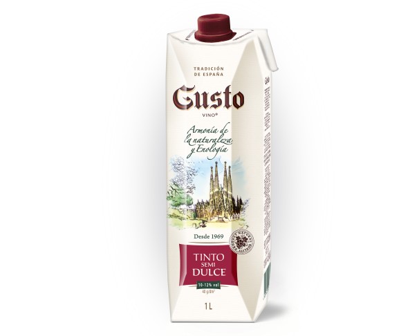 Вино России ГУСТО красное полусладкое 10-12% 1л т/п / интернет-магазин напитков Лоза в Улан-Удэ