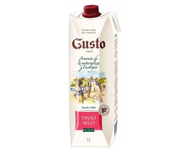 Вино России ГУСТО красное сухое 10-12% 1л т/п / интернет-магазин напитков Лоза в Улан-Удэ
