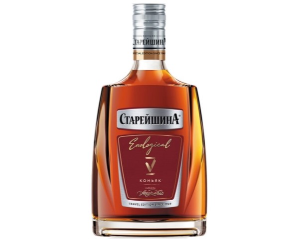 Коньяк России СТАРЕЙШИНА Трэвэл 5лет 250мл / интернет-магазин напитков Лоза в Улан-Удэ