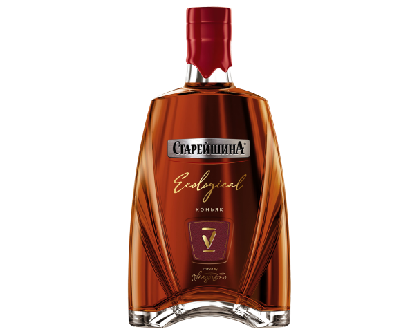 Коньяк России СТАРЕЙШИНА 5лет 1л / интернет-магазин напитков Лоза в Улан-Удэ