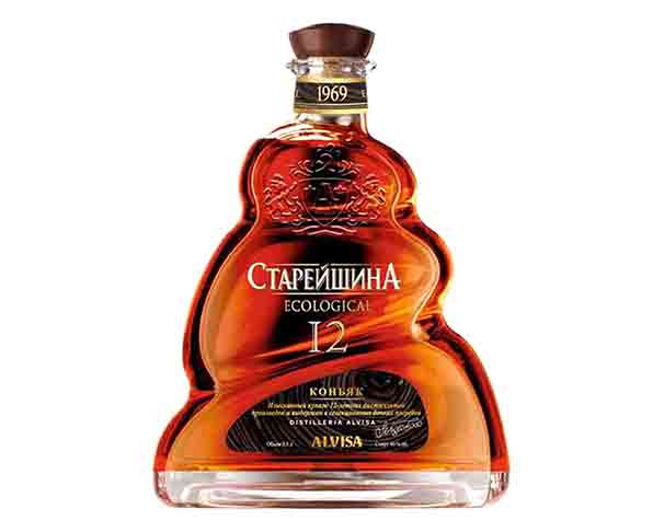 Коньяк России СТАРЕЙШИНА КС 12лет старый 40% 500мл / интернет-магазин напитков Лоза в Улан-Удэ