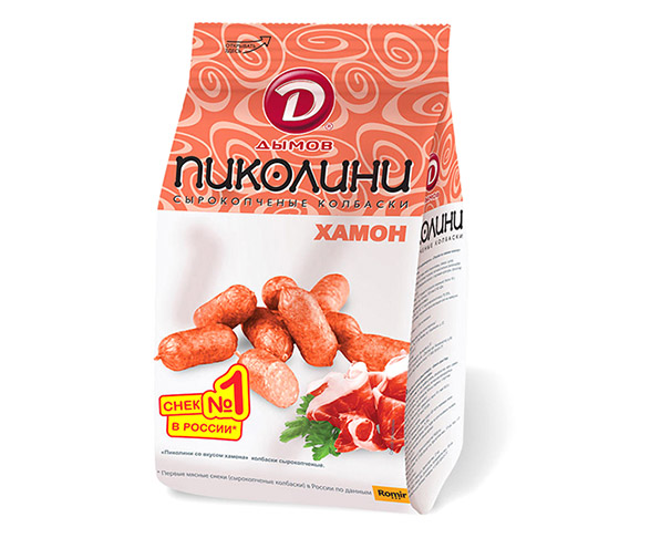 Колбаски ДЫМОВ Пиколини Хамон с/к 50г / интернет-магазин напитков Лоза в Улан-Удэ