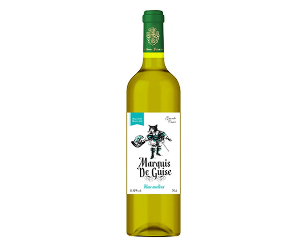Вино России МАРКИЗ ДЕ ГИЗ белое п/сл.11% 700мл / интернет-магазин напитков Лоза в Улан-Удэ