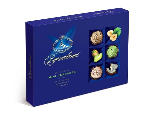 Конфеты ВДОХНОВЕНИЕ Мини капкейк 165г / интернет-магазин напитков Лоза в Улан-Удэ