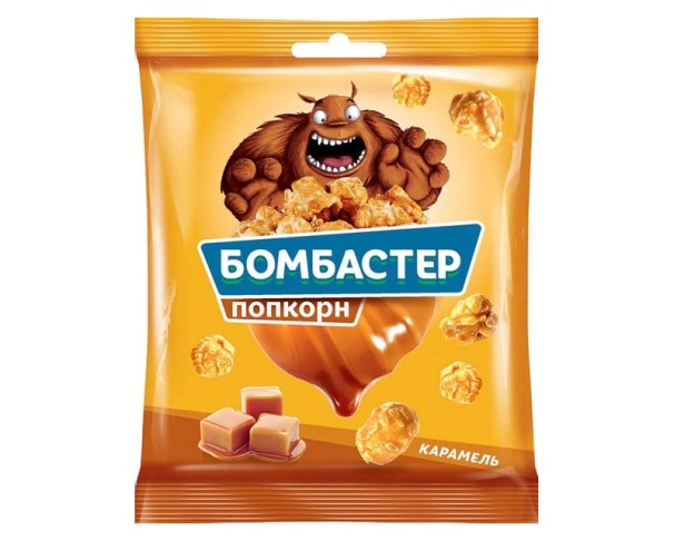 Попкорн Бомбастер Карамель 50г / интернет-магазин напитков Лоза в Улан-Удэ