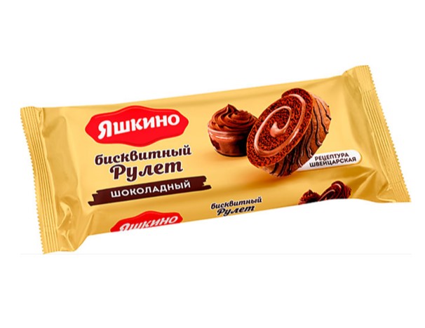 Рулет ЯШКИНО шоколадный 200г / интернет-магазин напитков Лоза в Улан-Удэ