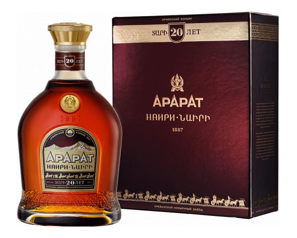 Коньяк АРАРАТ Наири 20 лет 700мл п/у / интернет-магазин напитков Лоза в Улан-Удэ
