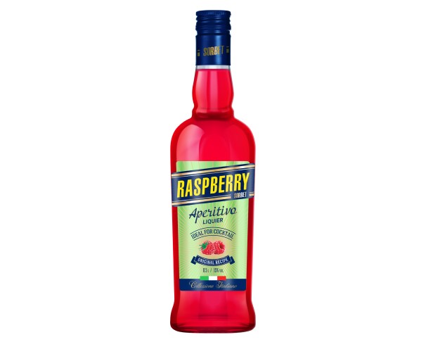 Ликер СОРБЕТ Аперитиво Малина 15% 500мл / интернет-магазин напитков Лоза в Улан-Удэ
