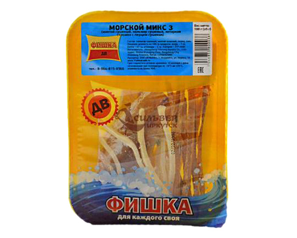 Кальмар ФИШКА Кольца сол-сушеные 100г / интернет-магазин напитков Лоза в Улан-Удэ