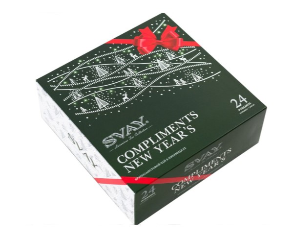 Чай Свэй Compliments черный и зеленый 24 пирамидок / интернет-магазин напитков Лоза в Улан-Удэ