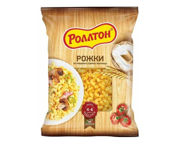 Макароны РОЛЛТОН Рожки 400гр / интернет-магазин напитков Лоза в Улан-Удэ