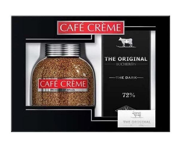 Набор Кофе Cafe Creme 90г+ шок Bucheron 90г / интернет-магазин напитков Лоза в Улан-Удэ