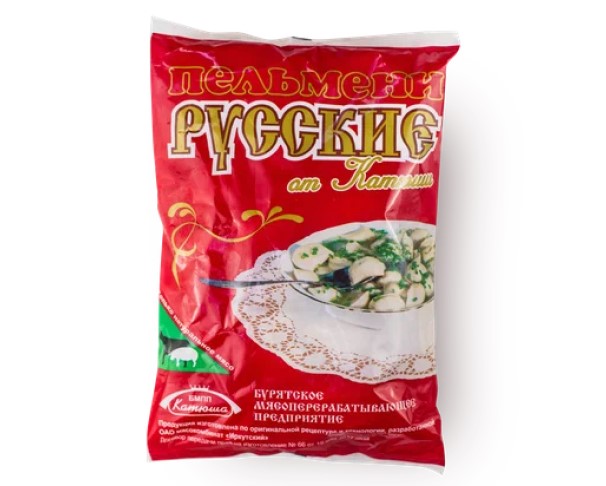 Пельмени КАТЮША Русские 800г / интернет-магазин напитков Лоза в Улан-Удэ