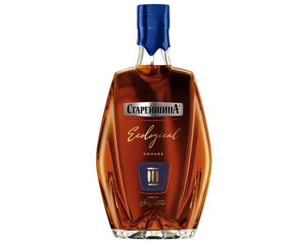 Коньяк России СТАРЕЙШИНА 3 года 1л / интернет-магазин напитков Лоза в Улан-Удэ