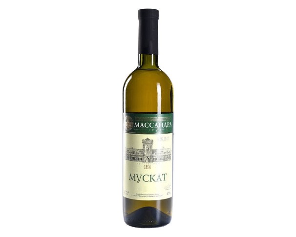 Вино России МАССАНДРА Мускат белое сухое 750мл / интернет-магазин напитков Лоза в Улан-Удэ