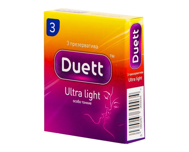 Презервативы DUETT №3 Ultra light / интернет-магазин напитков Лоза в Улан-Удэ