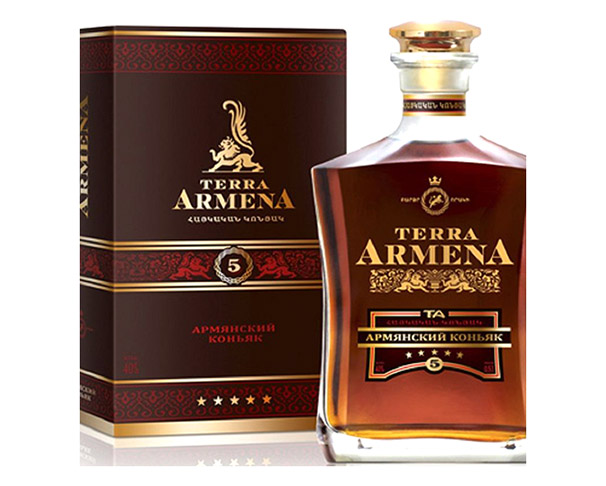 Коньяк ТЕРРА АРМЕНА 5 звезд 40% 500мл п/у / интернет-магазин напитков Лоза в Улан-Удэ