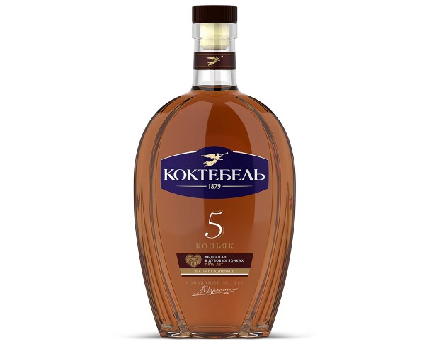 Коньяк России КОКТЕБЕЛЬ 40% 5 лет 500мл / интернет-магазин напитков Лоза в Улан-Удэ
