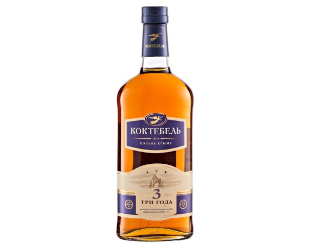 Коньяк России КОКТЕБЕЛЬ 40% 3 года 500мл / интернет-магазин напитков Лоза в Улан-Удэ
