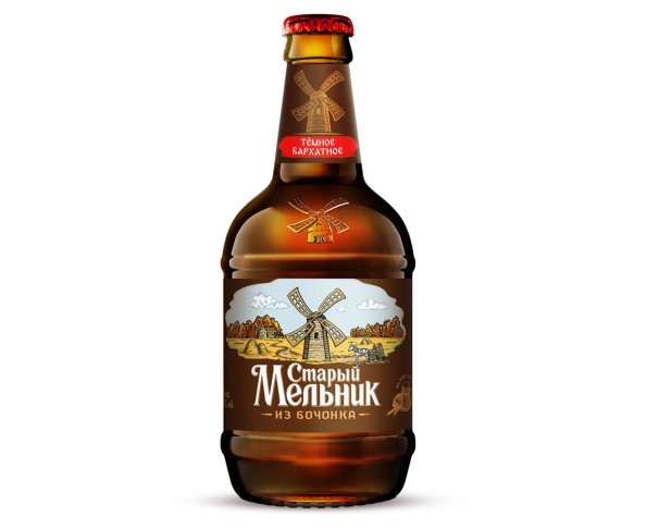 Пиво СТАРЫЙ МЕЛЬНИК из бочонка Бархатное 4,2% 450 мл ст/б / интернет-магазин напитков Лоза в Улан-Удэ