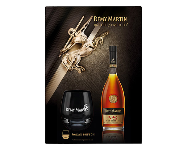 Коньяк РЕМИ МАРТИН VSOP 700мл + 1 бокал п/у / интернет-магазин напитков Лоза в Улан-Удэ