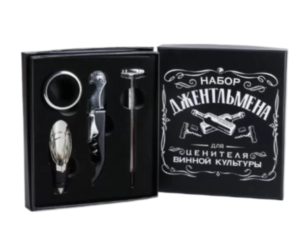 Набор для вина в картонной коробке Набор джентльмена / интернет-магазин напитков Лоза в Улан-Удэ