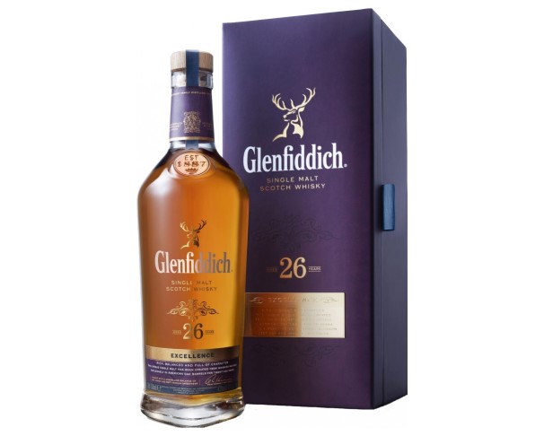 Виски ГЛЕНФИДДИК Экселенс 26 лет односолод. 700мл п/уп / интернет-магазин напитков Лоза в Улан-Удэ