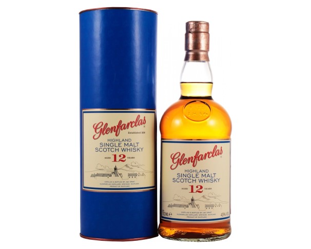 Виски ГЛЕНФАРКЛАС 12 лет односолодовый 700мл туба / интернет-магазин напитков Лоза в Улан-Удэ