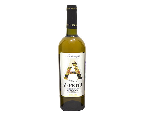 Вино России ШАТО АЙ-ПЕТРИ Пино Блан Шардоне белое п/сл 750мл / интернет-магазин напитков Лоза в Улан-Удэ