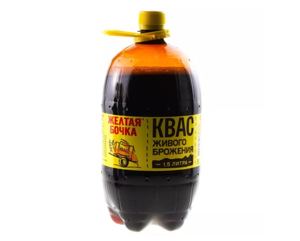 Квас ЖЕЛТАЯ БОЧКА 1,5л / интернет-магазин напитков Лоза в Улан-Удэ