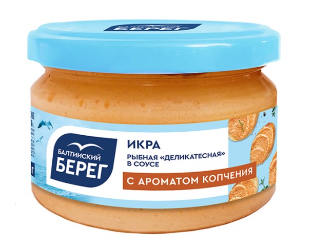 Икра БАЛТИЙСКИЙ БЕРЕГ рыбная подкопченная 180г с/б / интернет-магазин напитков Лоза в Улан-Удэ