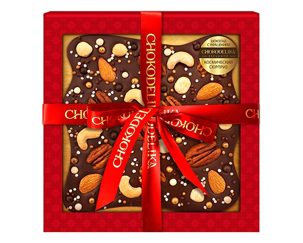 Шоколад ШОКОДЕЛИКА горький Космический сюрприз 180г / интернет-магазин напитков Лоза в Улан-Удэ