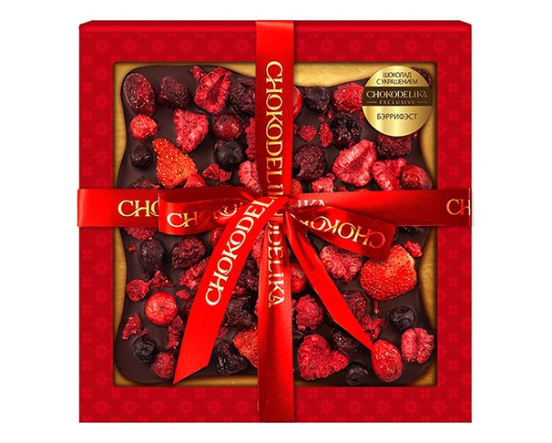 Шоколад ШОКОДЕЛИКА темный Бэррифест 180г / интернет-магазин напитков Лоза в Улан-Удэ