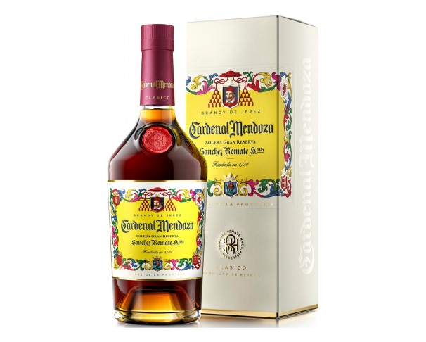 Бренди КАРДИНАЛ МЕНДОЗА Херес Солера Гран Резерва 15 лет 700мл п/у / интернет-магазин напитков Лоза в Улан-Удэ