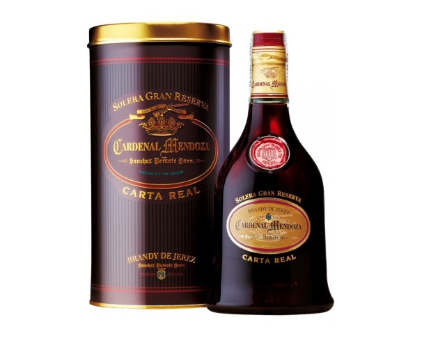 Бренди КАРДИНАЛ МЕНДОЗА Херес Карта Реал Солера Гран Резерва 30 лет 700мл п/у / интернет-магазин напитков Лоза в Улан-Удэ