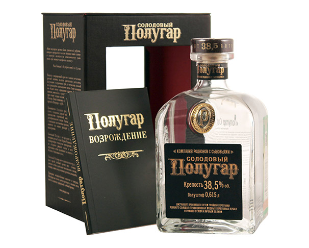 Напиток алкогольный ПОЛУГАР Солодовый 39% 750мл п/у / интернет-магазин напитков Лоза в Улан-Удэ
