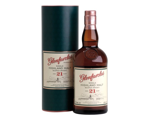 Виски ГЛЕНФАРКЛАС 21 год 43% односолодовый 700мл туба / интернет-магазин напитков Лоза в Улан-Удэ