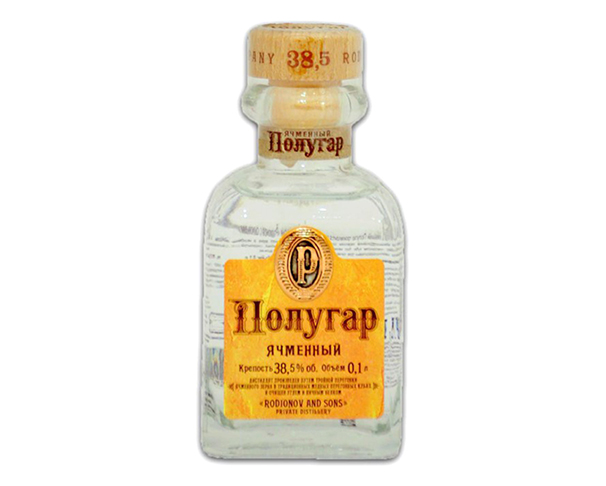 Напиток алкогольный ПОЛУГАР Ячменный 38,5% 100мл / интернет-магазин напитков Лоза в Улан-Удэ