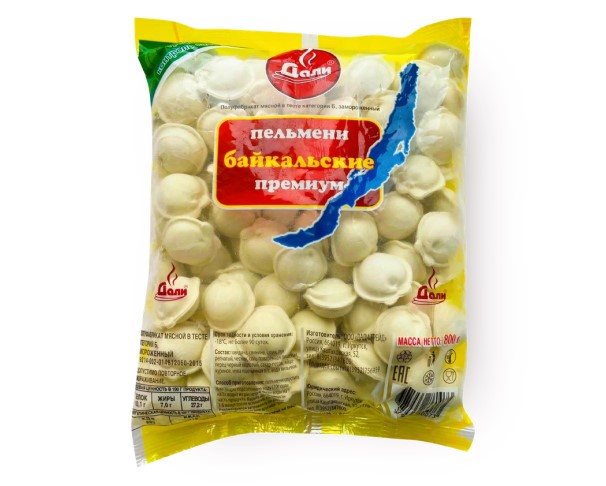 Пельмени ДАЛИ Байкальские премиум 800г / интернет-магазин напитков Лоза в Улан-Удэ