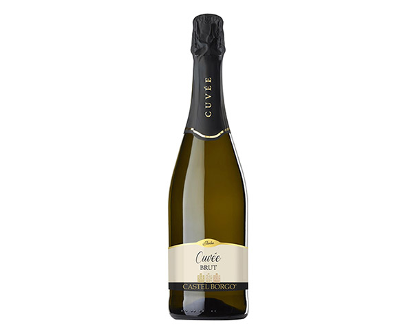 Вино игристое КАСТЕЛЬ БОРГО белое брют 11% 750мл / интернет-магазин напитков Лоза в Улан-Удэ