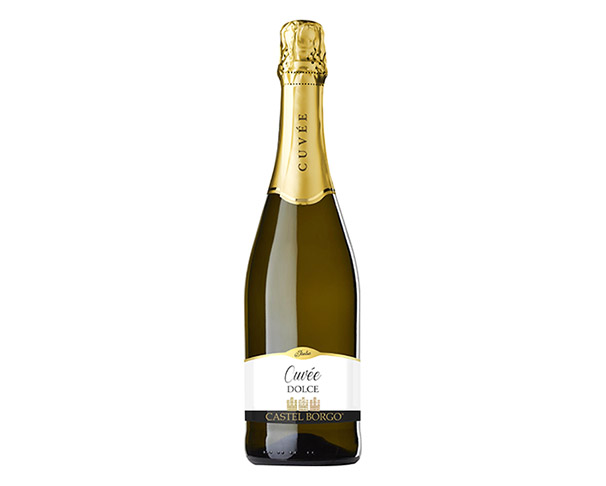 Вино игристое КАСТЕЛЬ БОРГО белое сладкое 9,5% 750мл / интернет-магазин напитков Лоза в Улан-Удэ