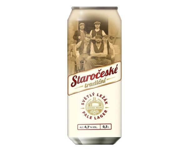 Пиво СТАРОЧЕСКЕ ТРАДИЧНИ светлое 4,7% 500мл ж/б / интернет-магазин напитков Лоза в Улан-Удэ