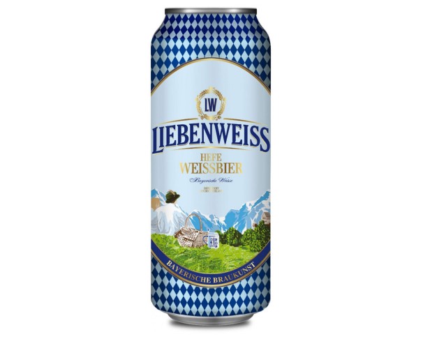 Пиво ЛИБЕНВАЙС ХЕФЕ Вайсбир 5,1% 500мл ж/б / интернет-магазин напитков Лоза в Улан-Удэ