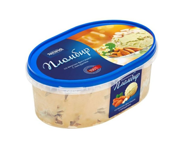 Мороженое АНГАРИЯ Пломбир фисташка миндаль 450г лоток БЗМЖ / интернет-магазин напитков Лоза в Улан-Удэ